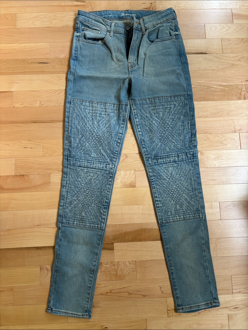 Levi's Light Blue Skinny Moto-Style Jeans